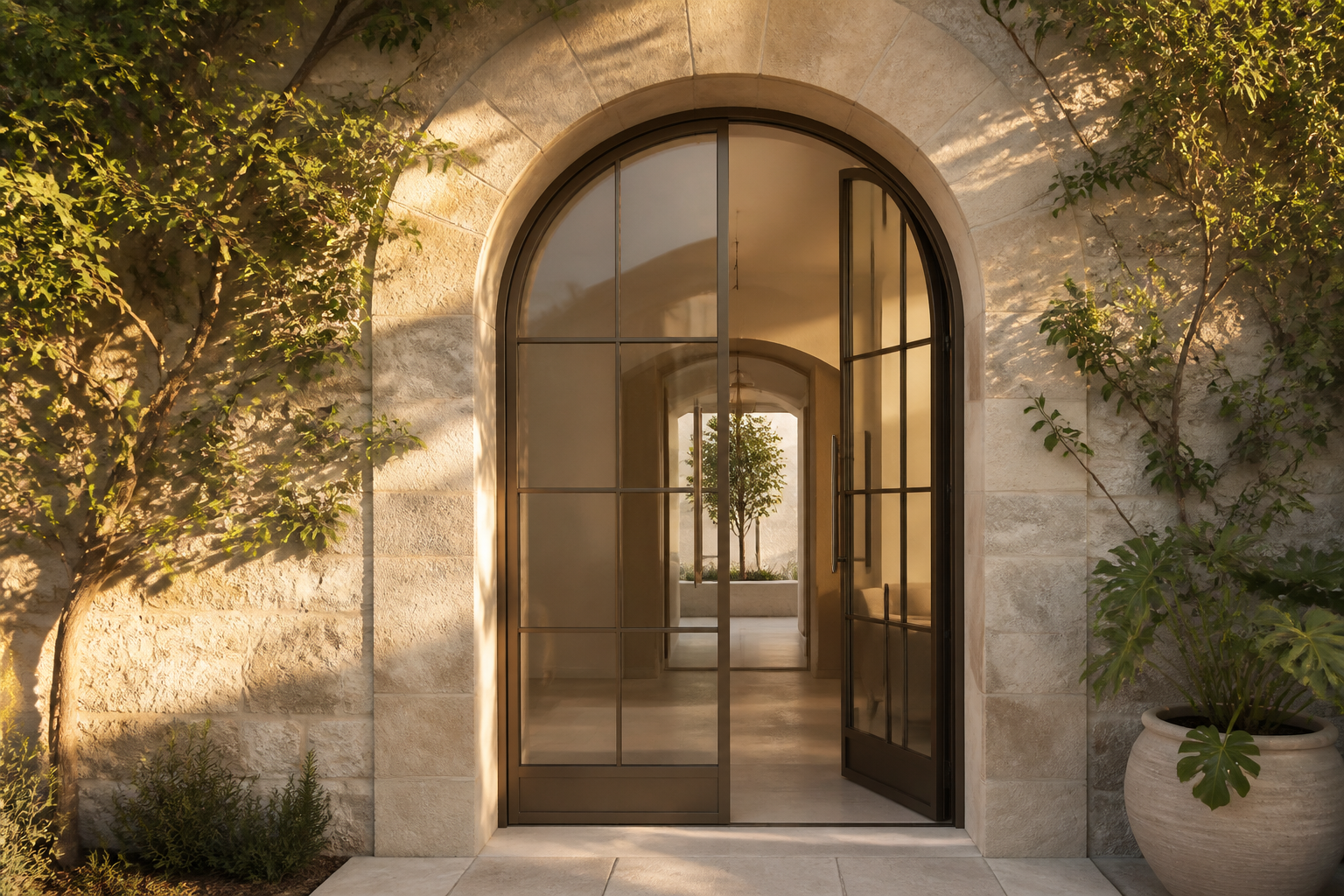 VLX 100 Arched / Custom Door in Hollywood, FL | Sightline Windows & Doors Hollywood - detail 3