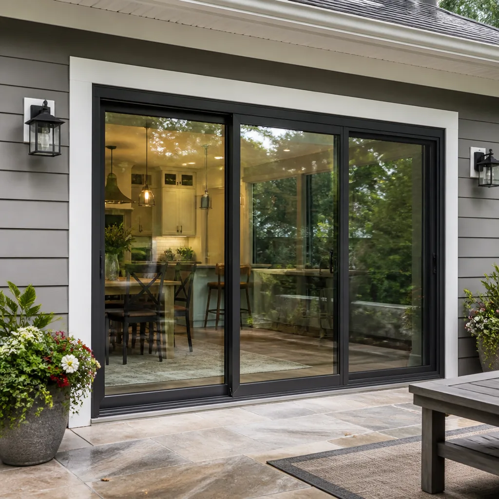 Sliding glass doors